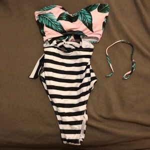 Cupshe Bandeau One-Piece Swimsuit